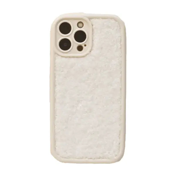 Cream Cosy Teddy iPhone Case