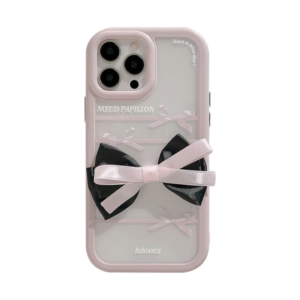 Posie Pink Bow iPhone Case