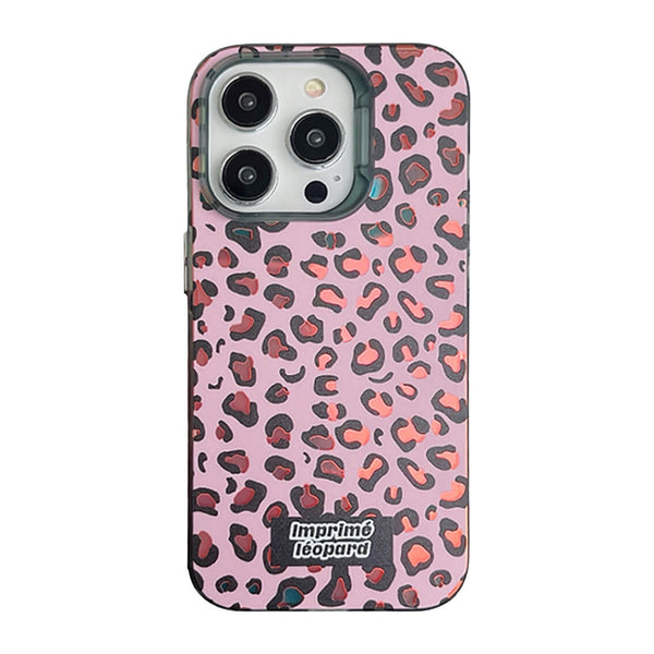Pink Leopard Laser iPhone Case